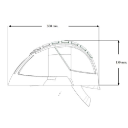 EVIN0001 - Kask ochronny z przyłbicą